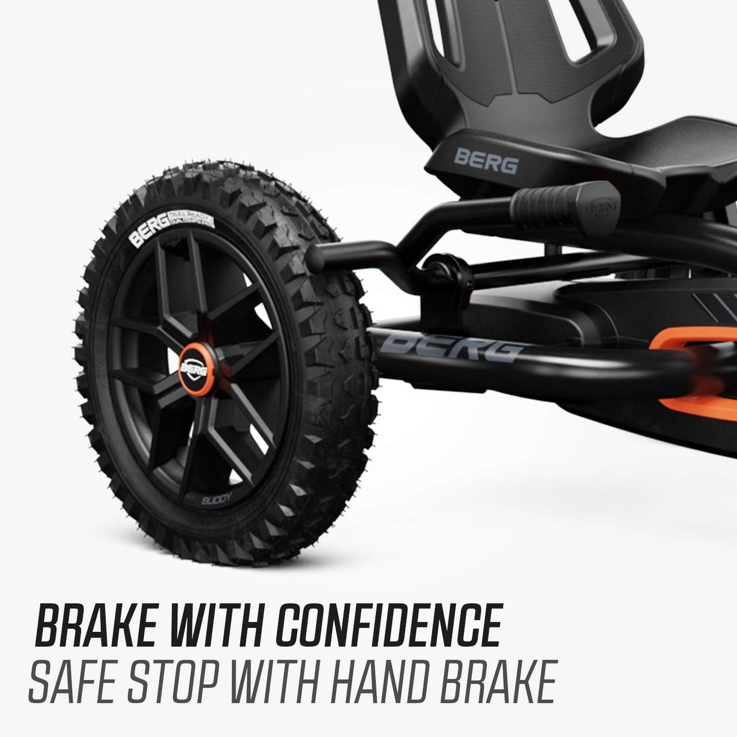 BERG Buddy Cross Black + Handbrake Gokart