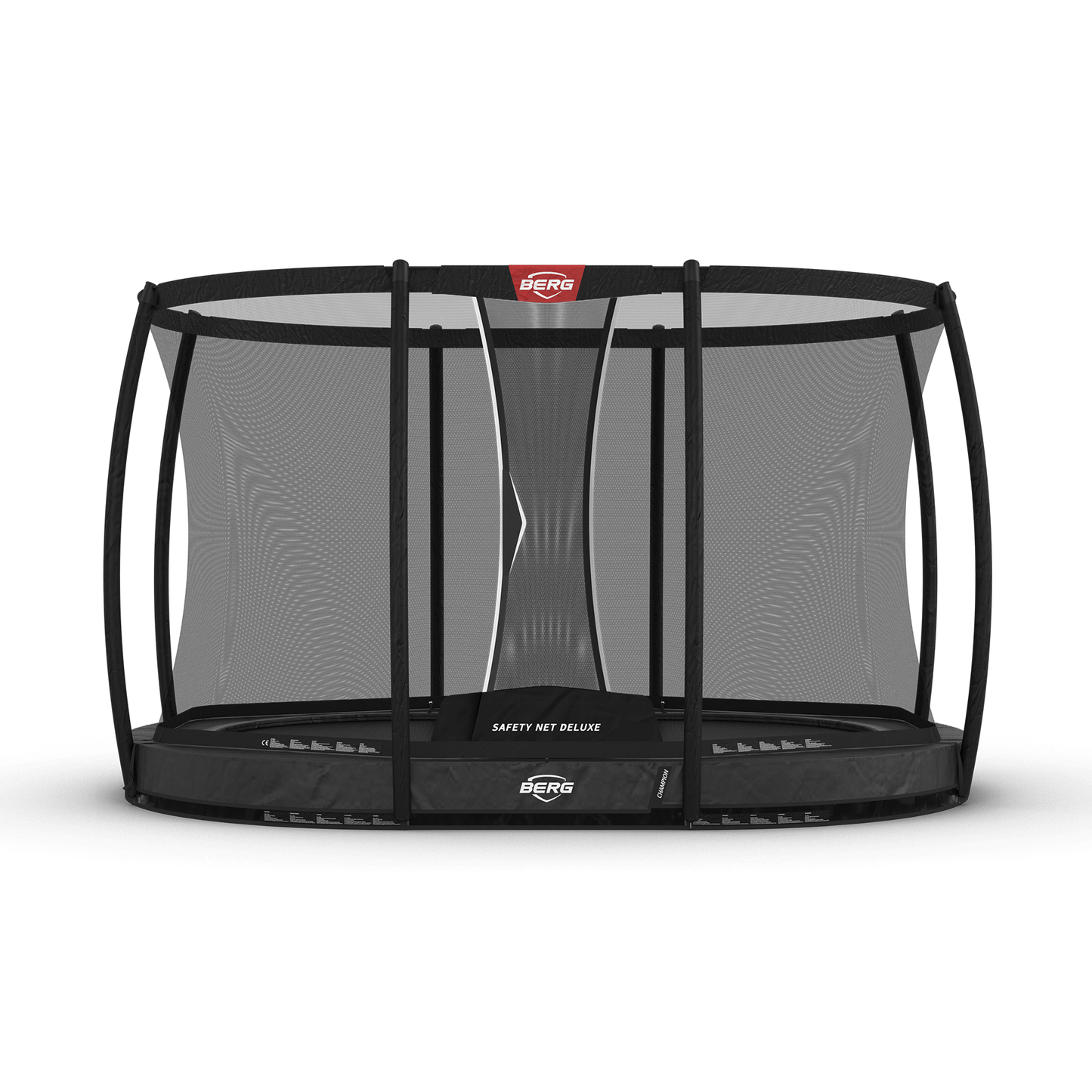 BERG Grand Champion InGround 350 Grå Trampolin + Safety Net Deluxe