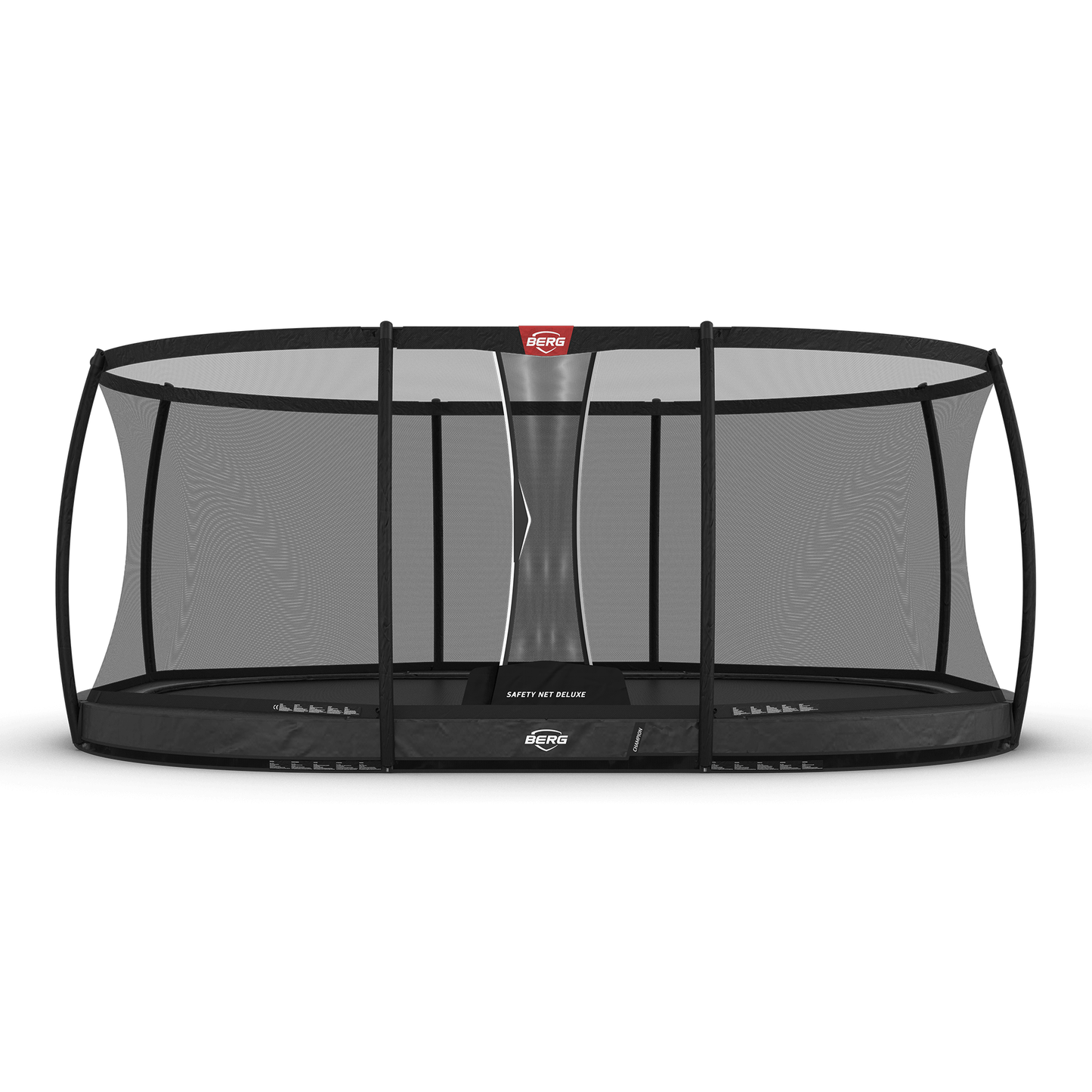 BERG Grand Champion InGround 520 Grå Trampolin + Safety Net Deluxe