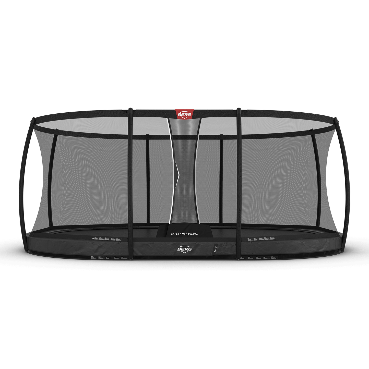 BERG Grand Elite InGround 520 Grå Trampolin + Safety Net Deluxe