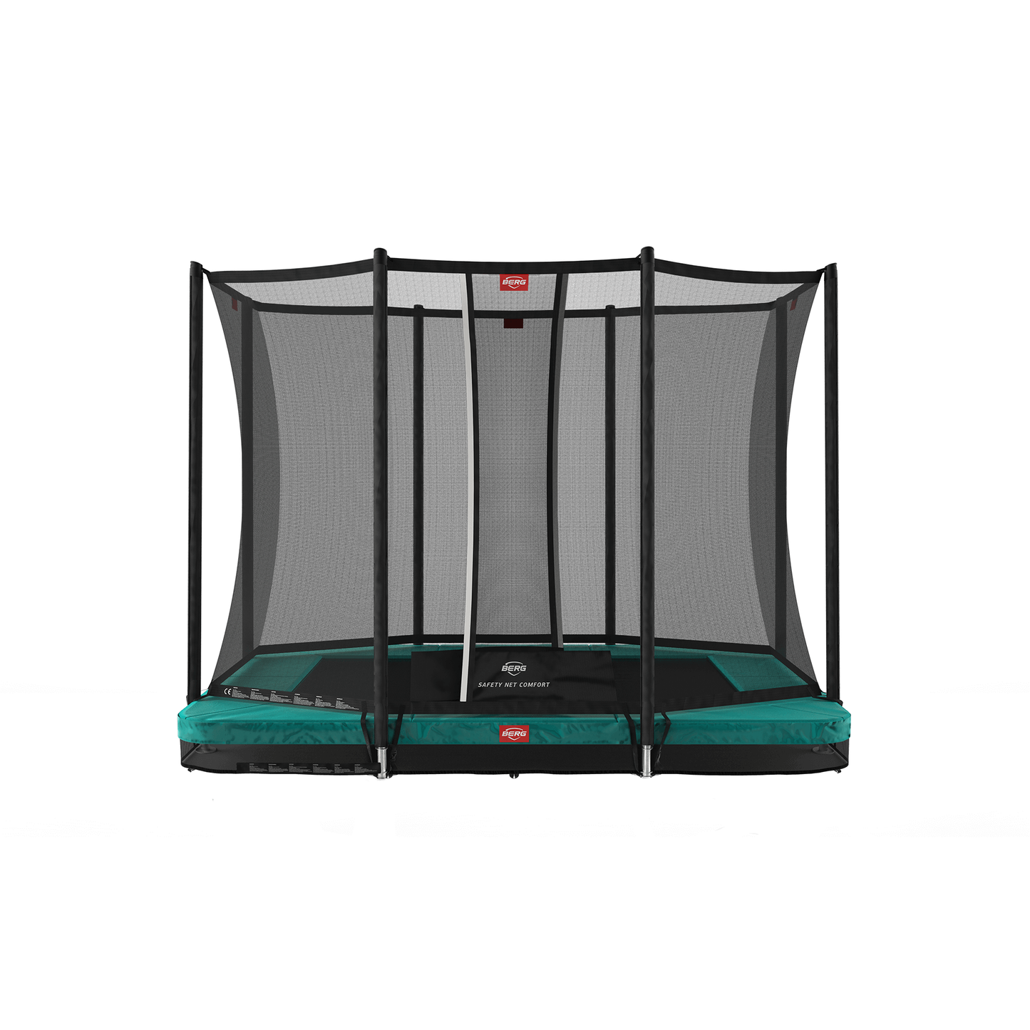 BERG Ultim Favorit InGround 280 Grøn Trampolin + Safety Net Comfort