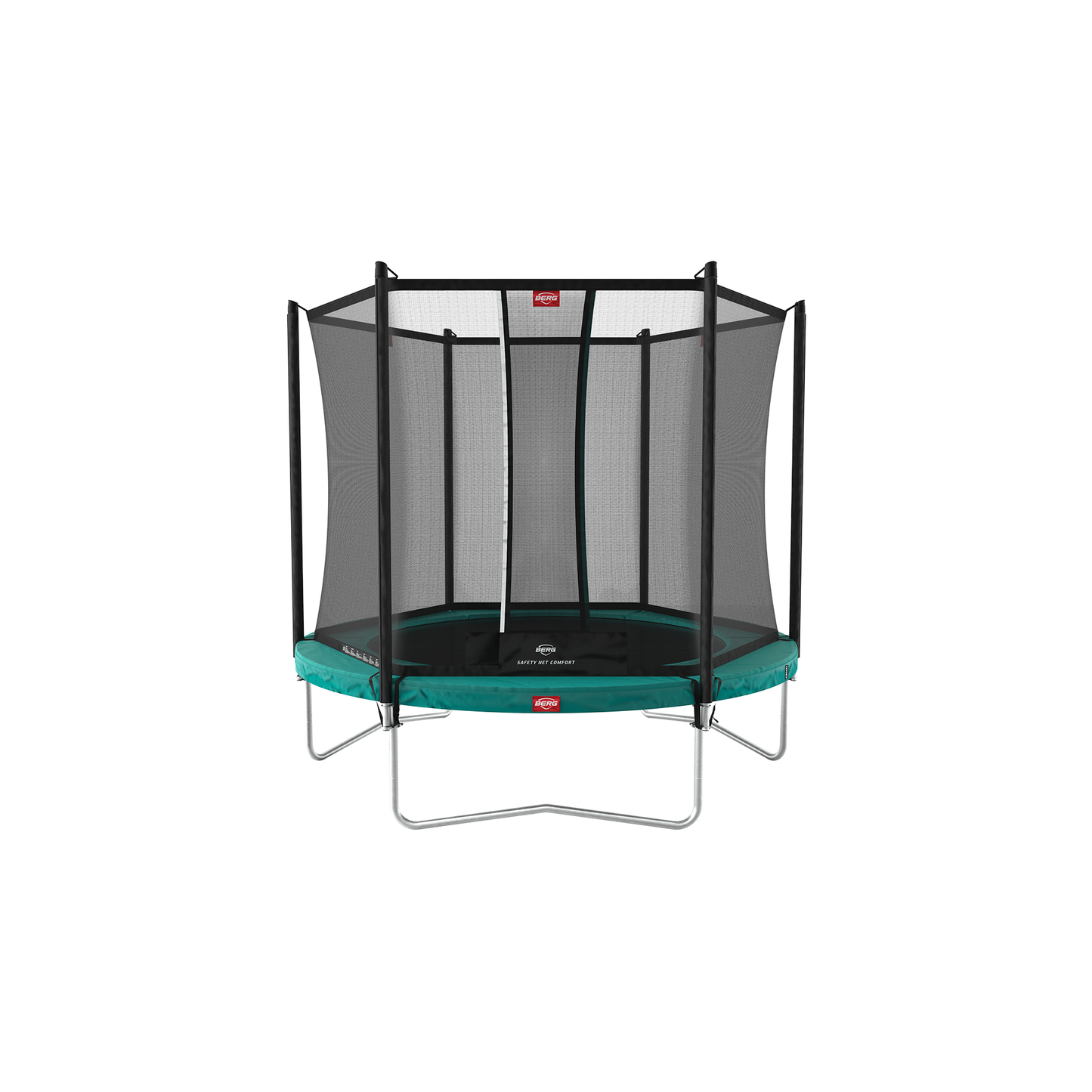 BERG Favorit Regular 330 Grøn Trampolin + Safety Net Comfort