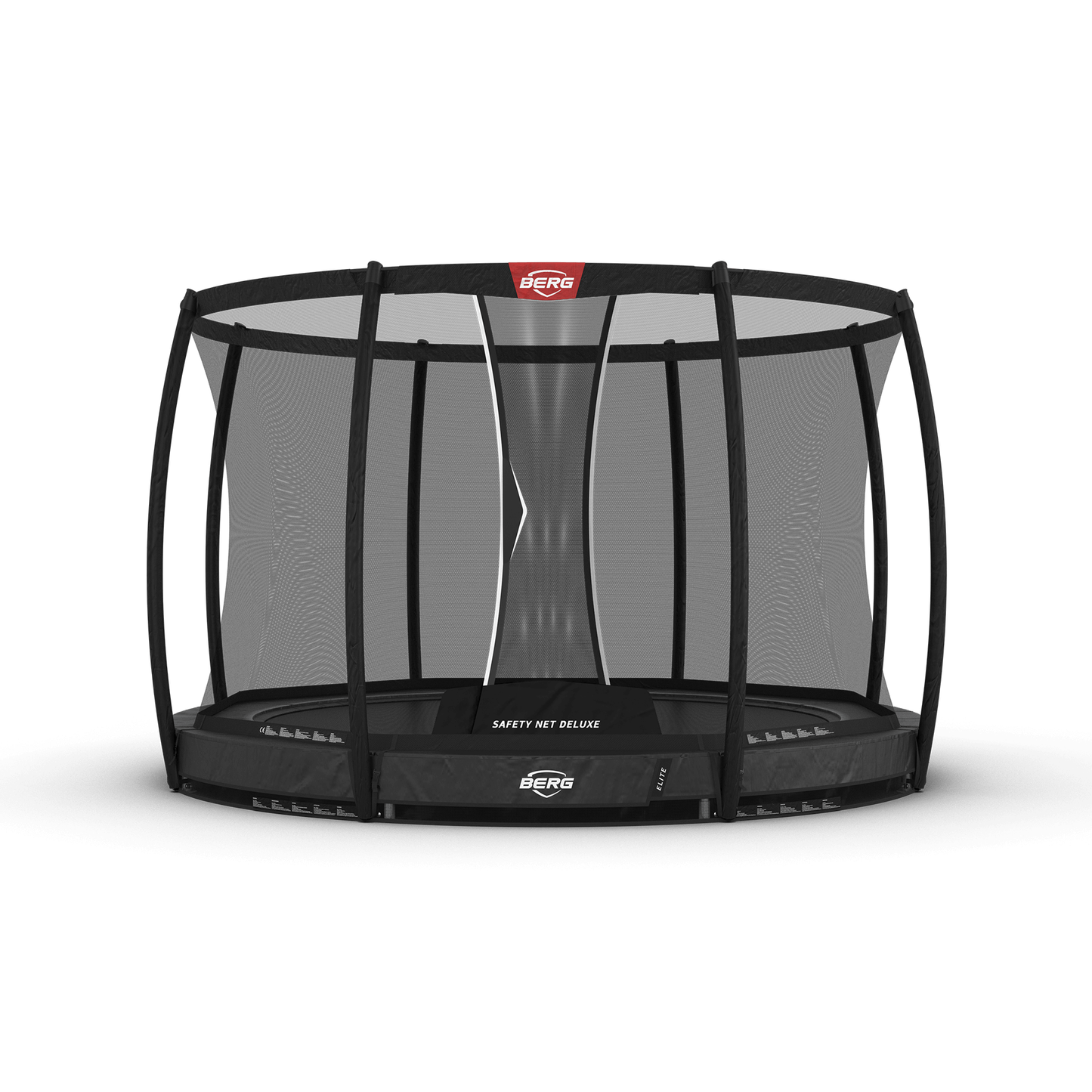 BERG Elite InGround 330 Grå Trampolin + Safety Net Deluxe