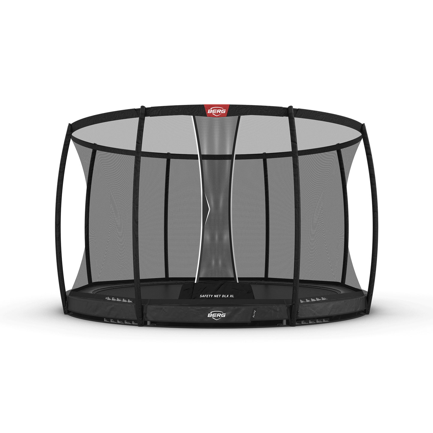 BERG Elite InGround 430 Grå Trampolin + Safety Net DLX XL