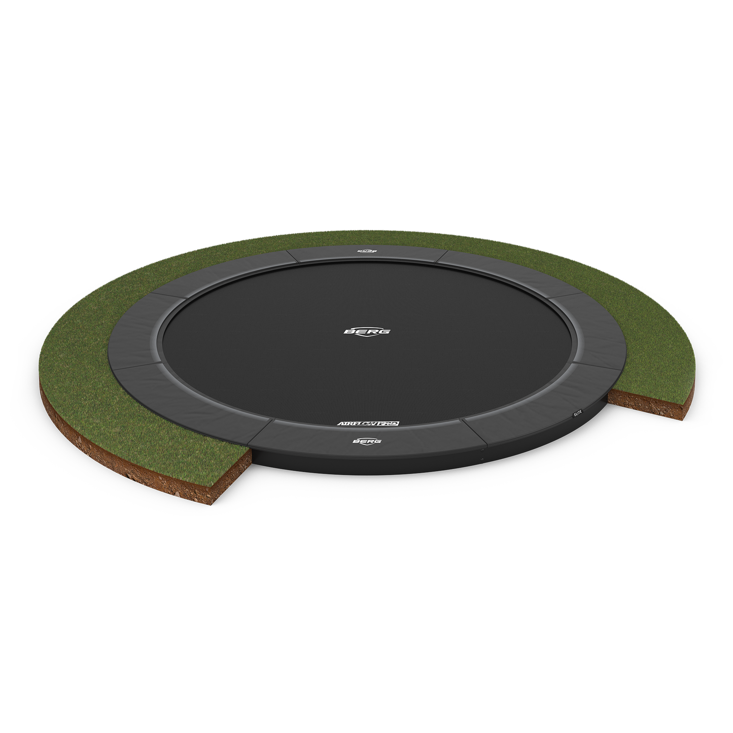 BERG SPORTS Elite FlatGround 380 Grå Trampolin