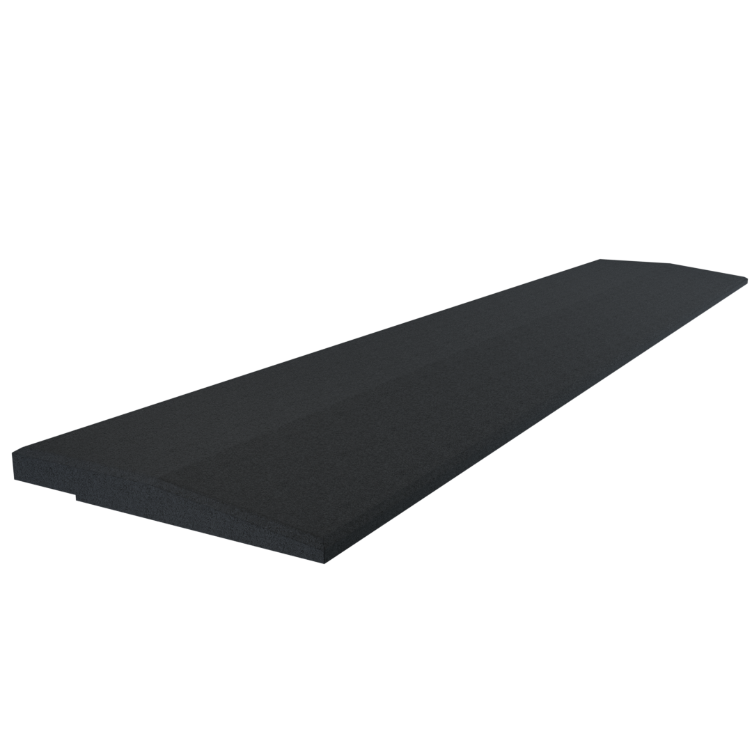 Flow Fitness Kantliste til Gummifliser 100 x 20 x 2 cm