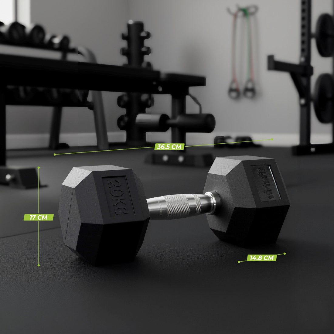 VirtuFit Hex Håndvægt 20 kg