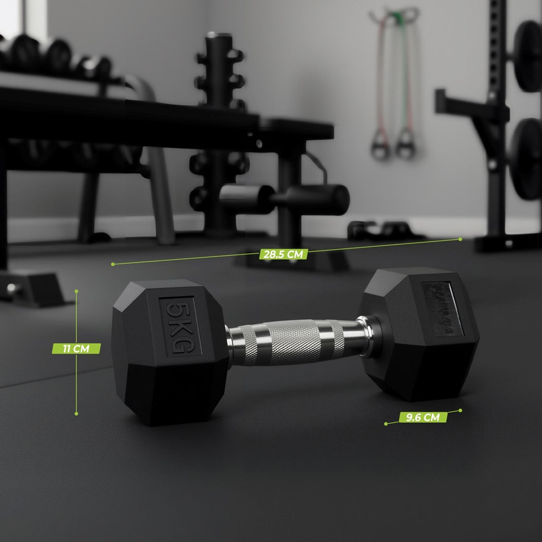 VirtuFit Hex Håndvægt 5 kg