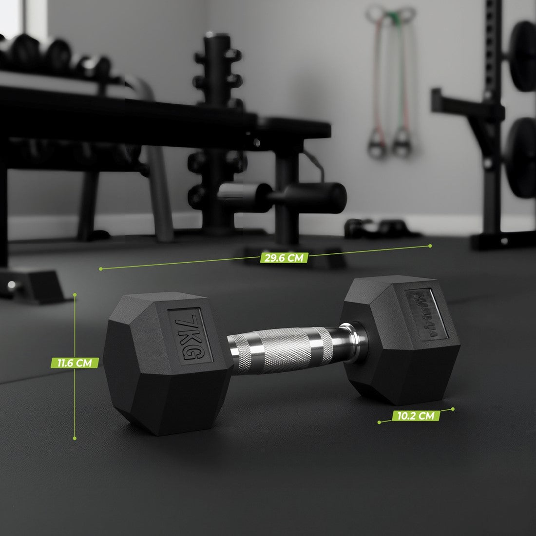 VirtuFit Hex Håndvægt 7 kg