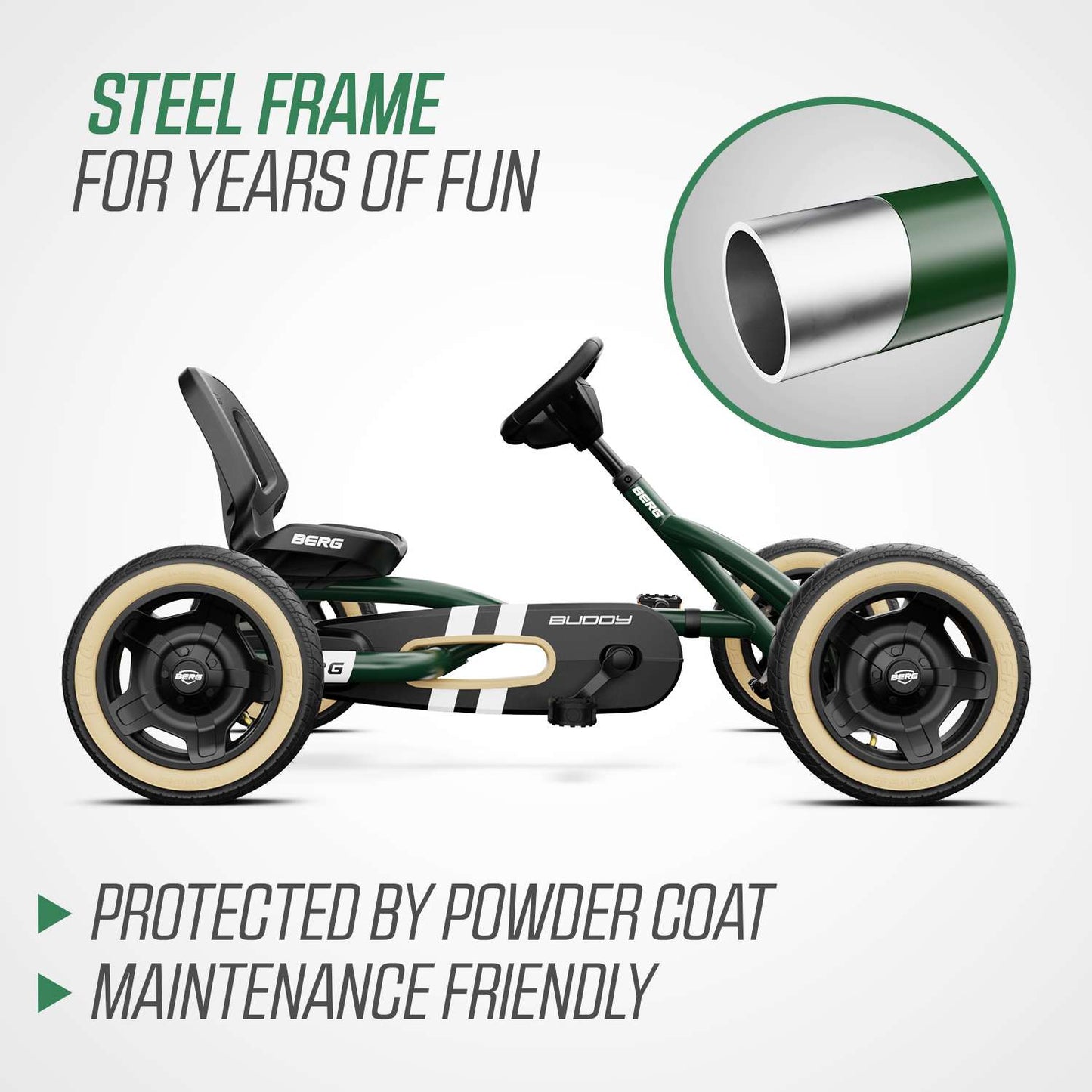 BERG Buddy Retro Green Gokart