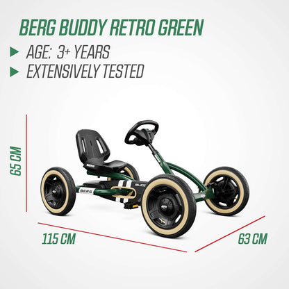 BERG Buddy Retro Green Gokart