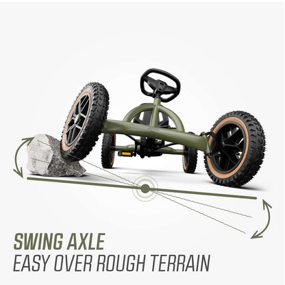 BERG Buddy Trail Green + Handbrake Gokart