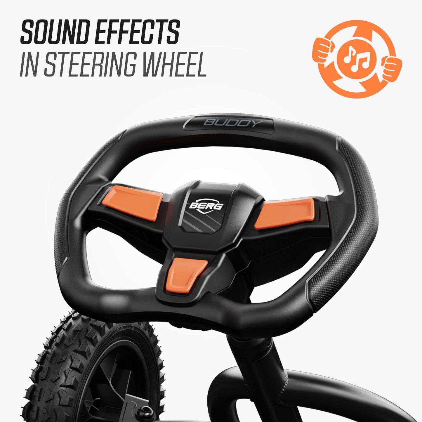 BERG Buddy Cross Black + Handbrake Gokart