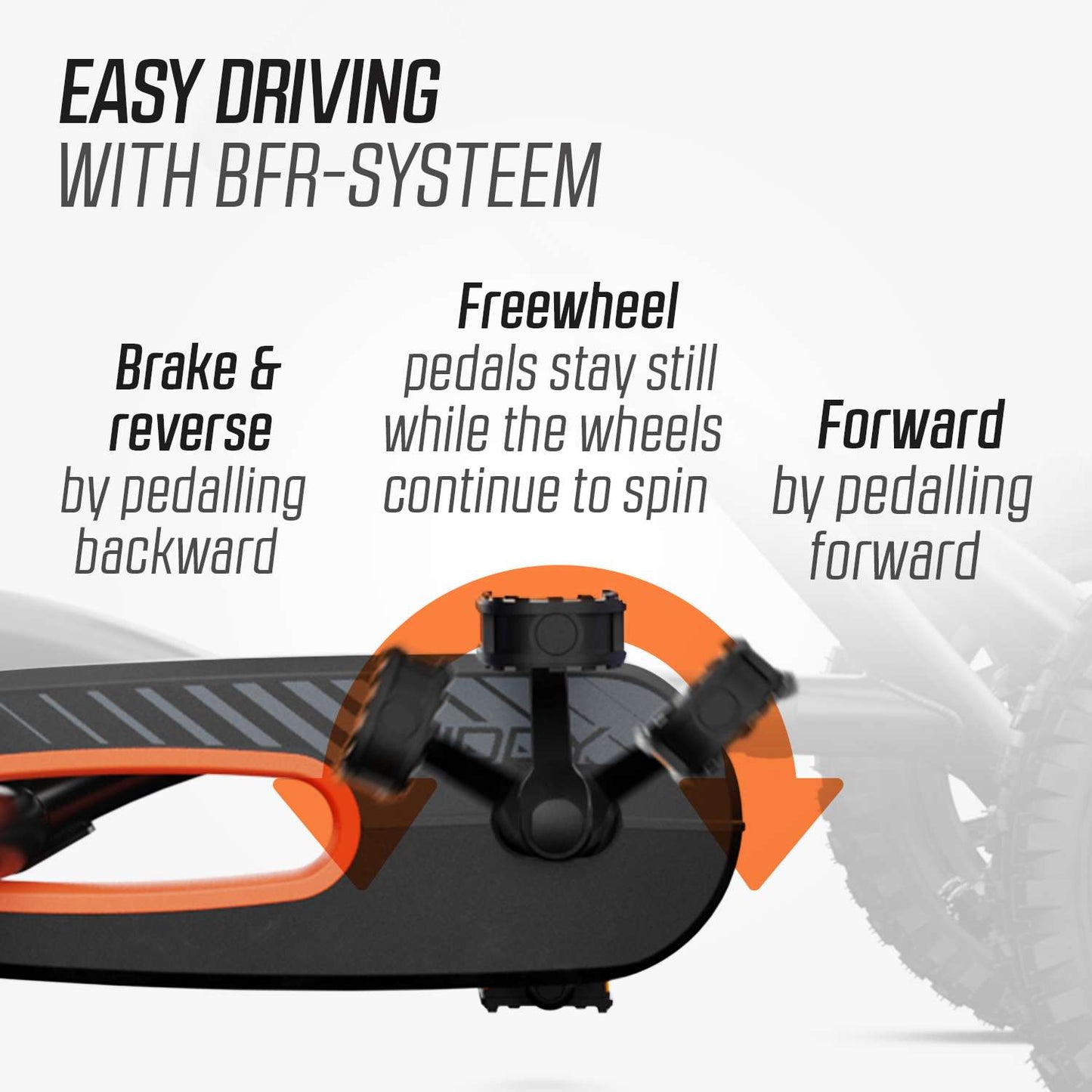 BERG Buddy Cross Black + Handbrake Gokart