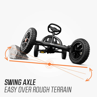 BERG Buddy Cross Black + Handbrake Gokart