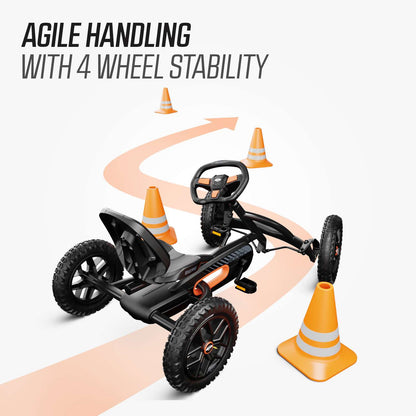 BERG Buddy Cross Black + Handbrake Gokart