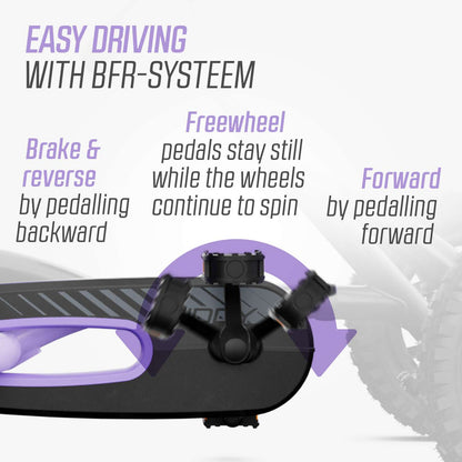 BERG Buddy Purple + Handbrake Gokart