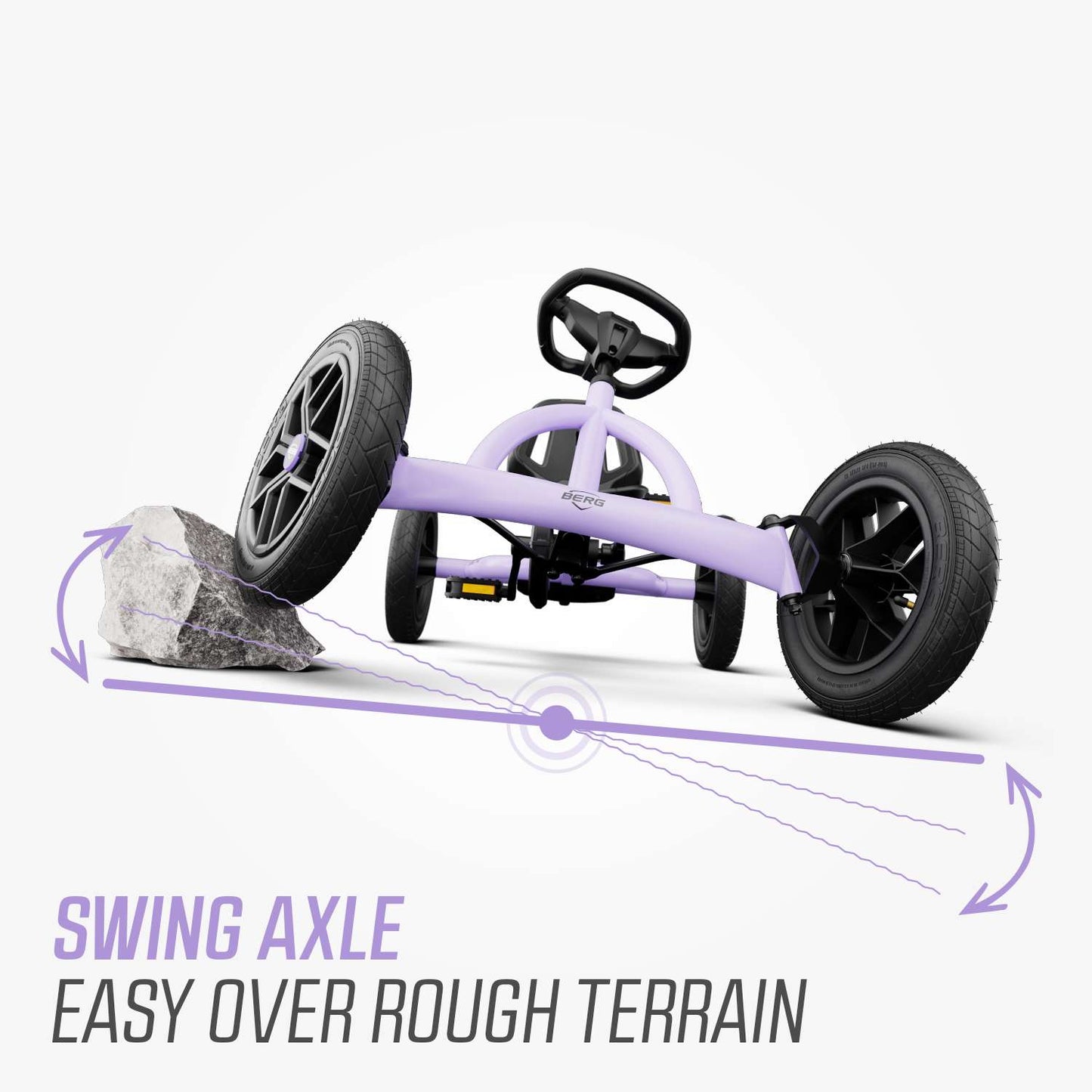 BERG Buddy Purple + Handbrake Gokart