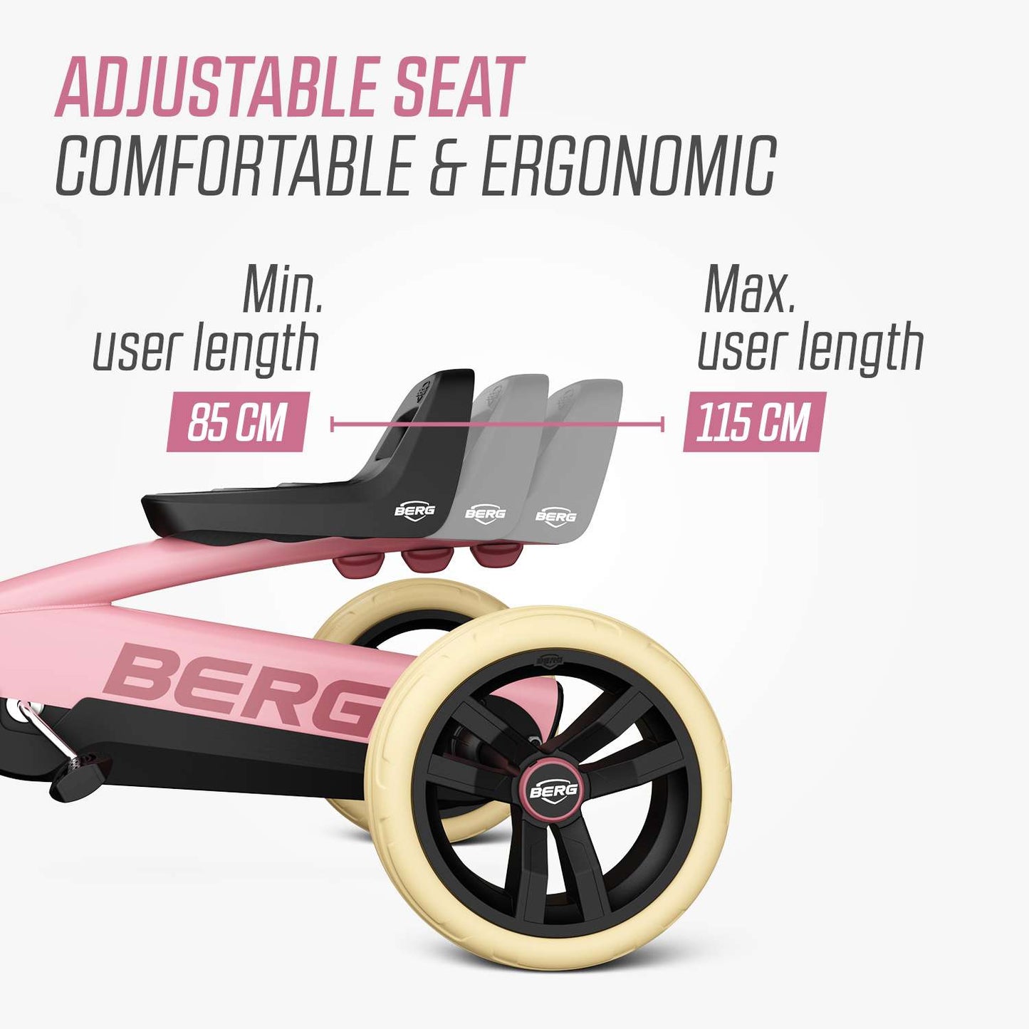 BERG Buzzy Pink Gokart