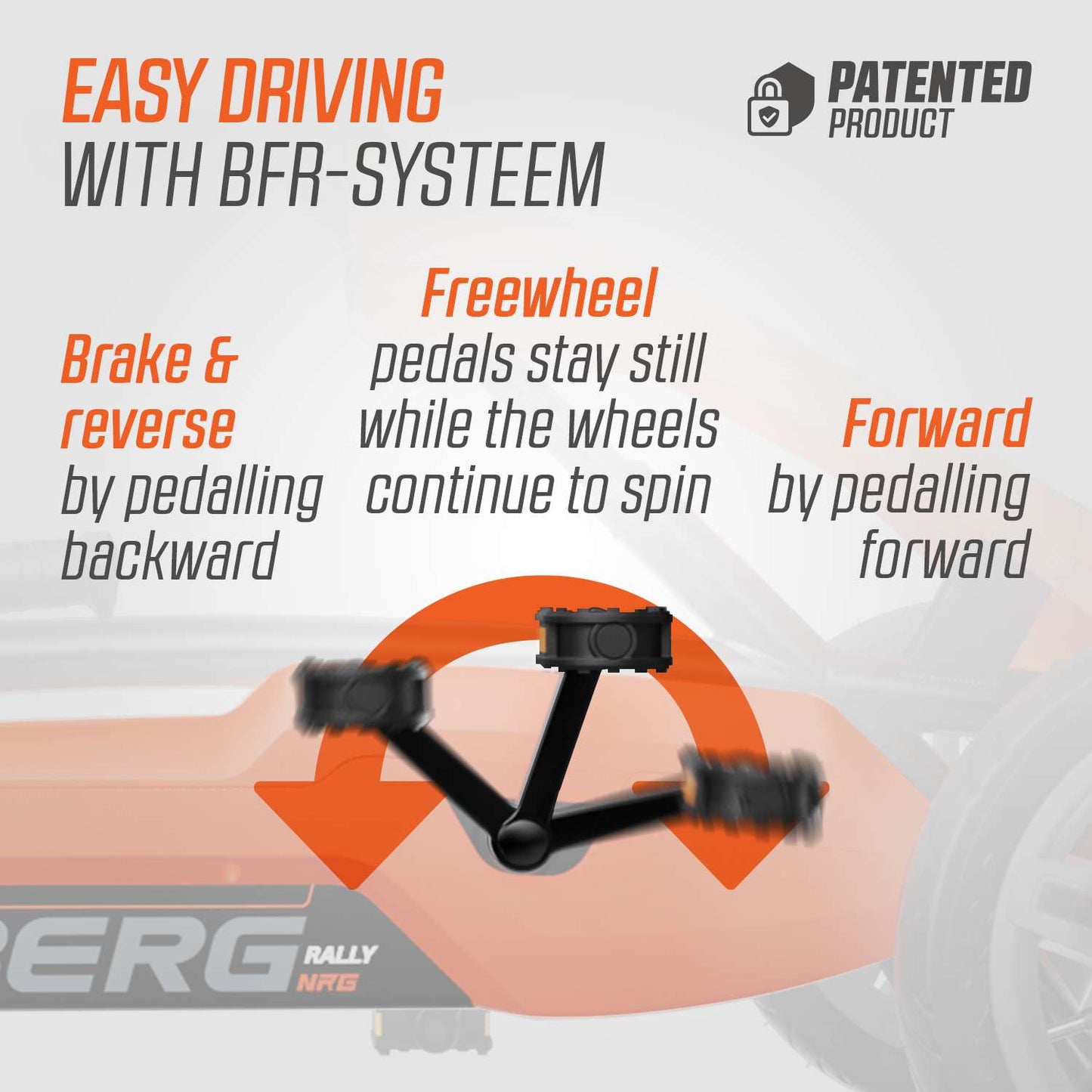 BERG Rally NRG Orange Gokart