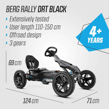 BERG Rally DRT Black 3 Gears Gokart