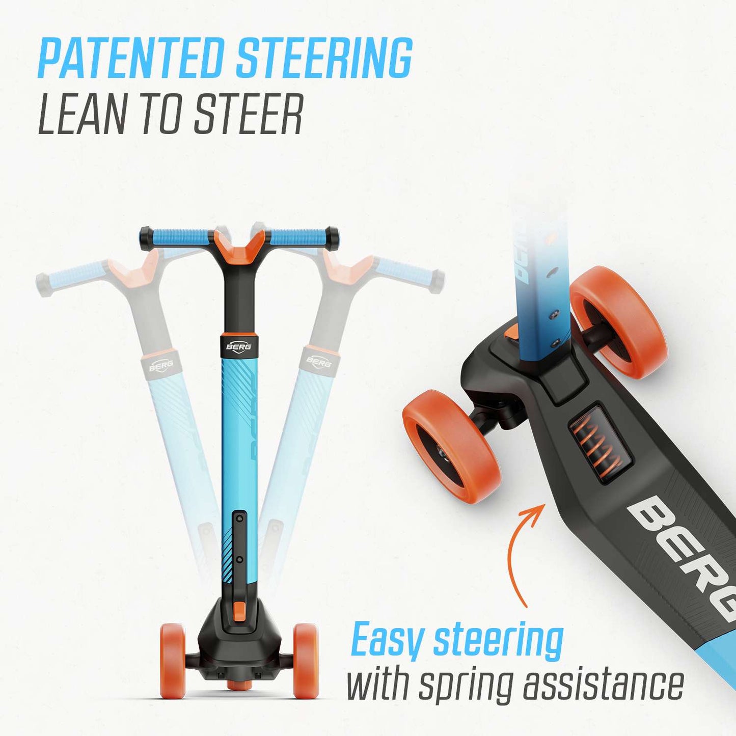 BERG Nexo Foldable Blue Løbehjul