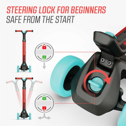 BERG Nexo Foldable Red Løbehjul