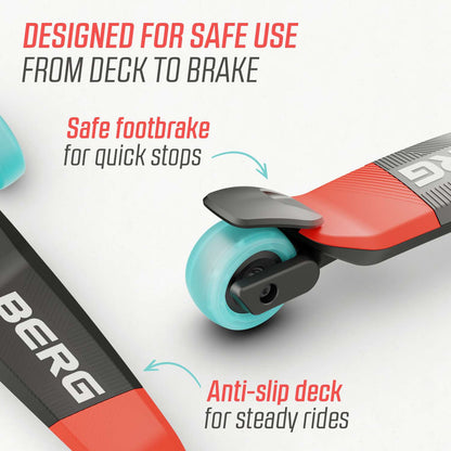BERG Nexo Foldable Red Løbehjul