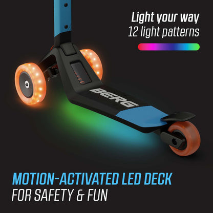 BERG Nexo Foldable Lights LED-deck Blue Løbehjul