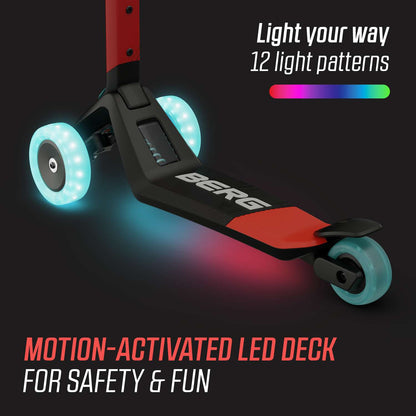 BERG Nexo Foldable Lights LED-deck Red Løbehjul