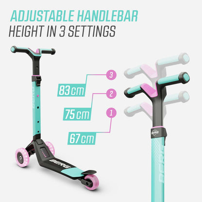 BERG Nexo Foldable Lights Mint Løbehjul