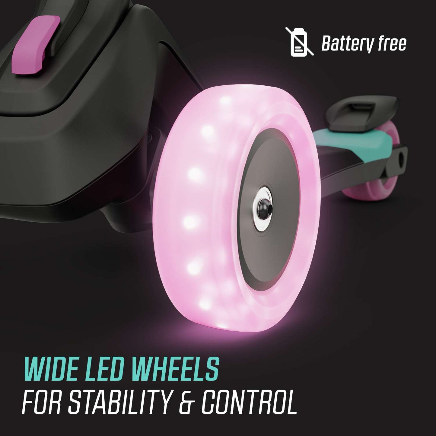 BERG Nexo Foldable Lights Mint Løbehjul
