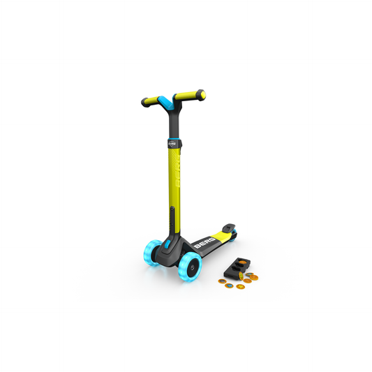 BERG Nexo Foldable Lights Magnet-deck Lime Løbehjul