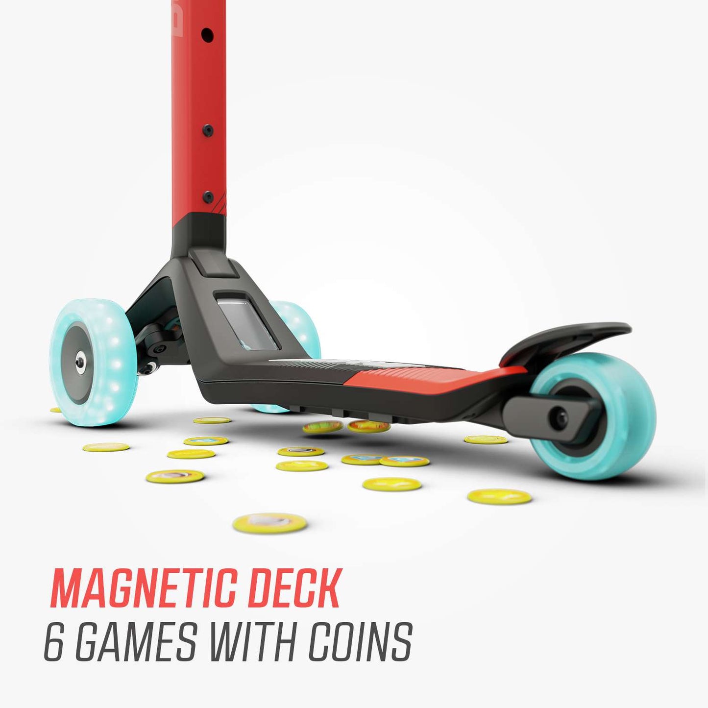 BERG Nexo Foldable Lights Magnet-deck Red Løbehjul