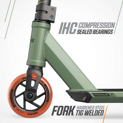 BERG Proxus X1 Green/Orange Løbehjul