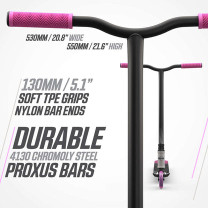 BERG Proxus X1 Grey/Pink Løbehjul
