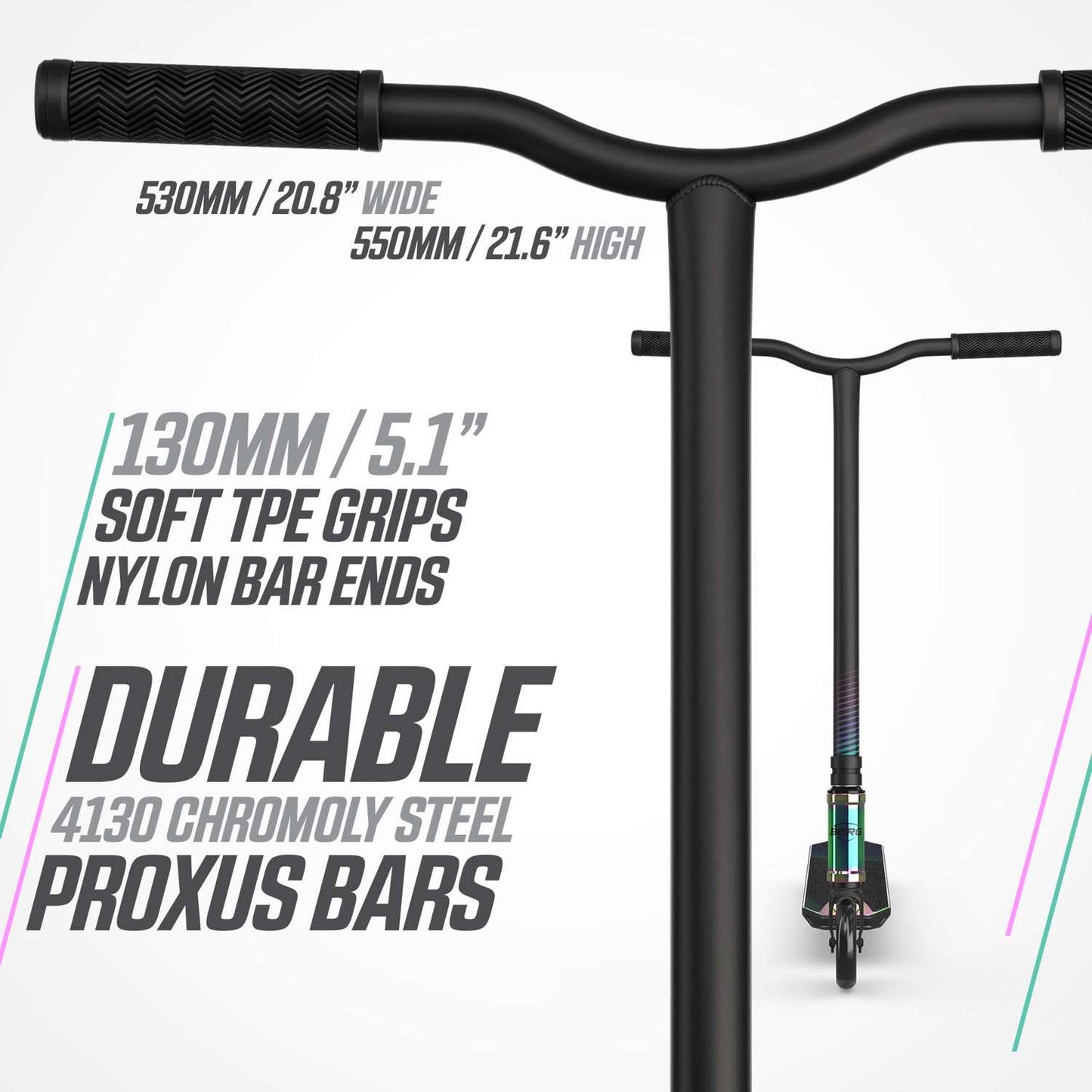 BERG Proxus X1 Neochrome/Black Løbehjul