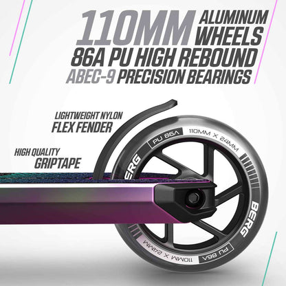 BERG Proxus X1 Neochrome/Black Løbehjul