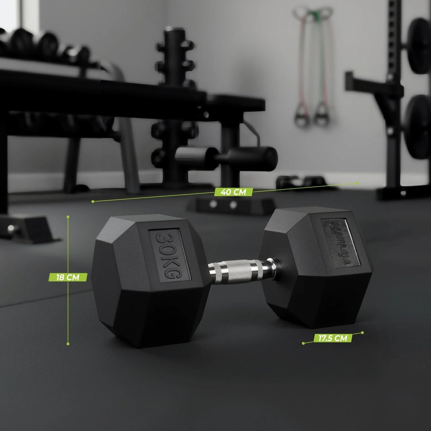 VirtuFit Hex Håndvægt 30 kg