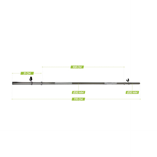 VirtuFit Vægtstang 170 cm 30 mm