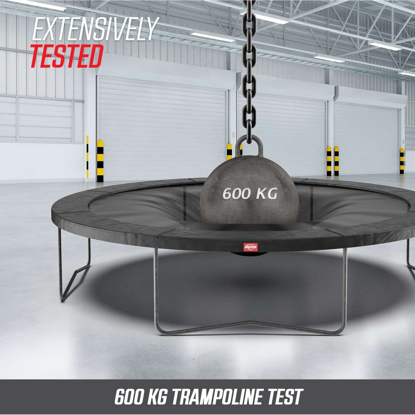 BERG SPORTS Grand Favorit InGround 520 Grå Trampolin