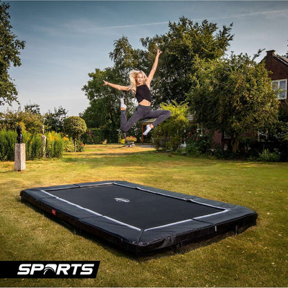 BERG SPORTS Ultim Favorit InGround 410 Sort Trampolin