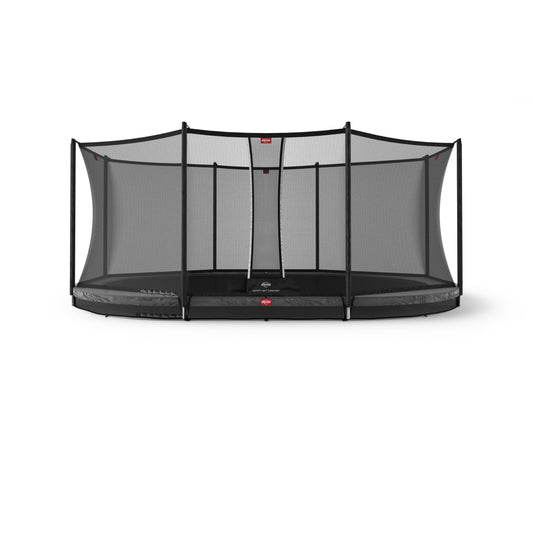 BERG SPORTS Grand Favorit InGround 520 Grå Trampolin + Safety Net Comfort