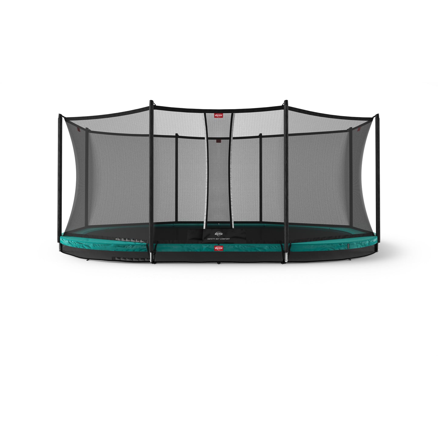 BERG SPORTS Grand Favorit InGround 520 grøn Trampolin + Safety Net Comfort