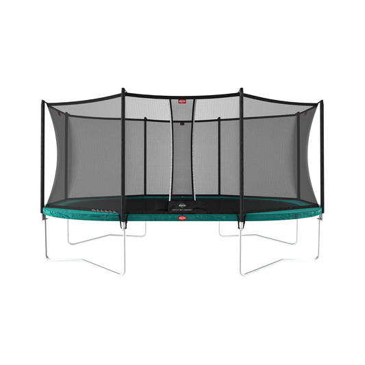 BERG Grand Favorit Regular 520 Grøn Trampolin + Safety Net Comfort