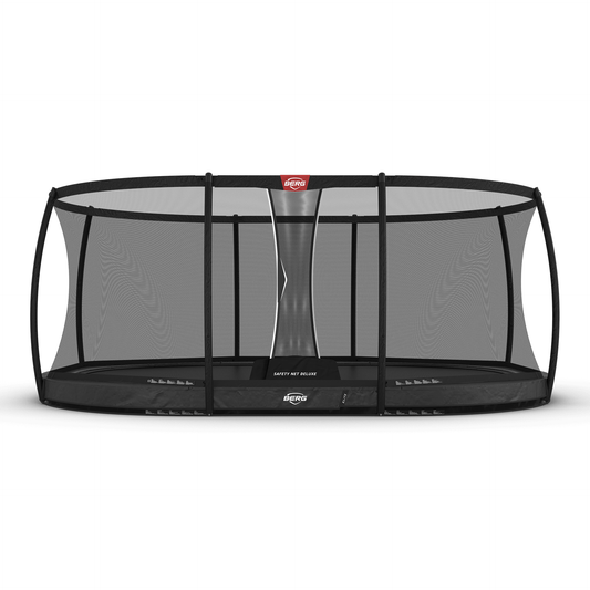 BERG Grand Elite InGround 520 Grå Trampolin + Safety Net Deluxe