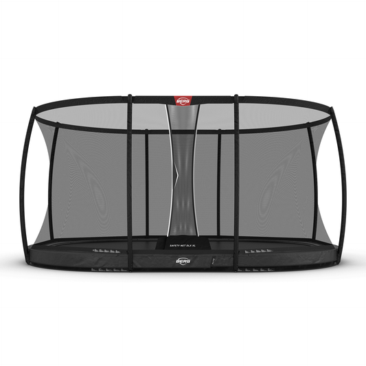 BERG Grand Elite InGround 520 Grå Trampolin + Safety Net DLX XL