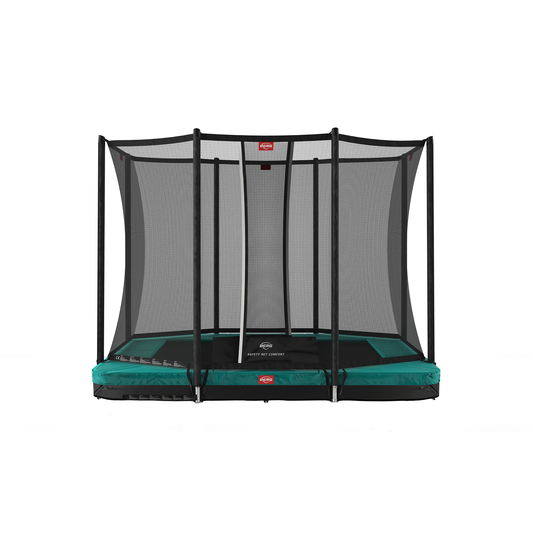BERG Ultim Favorit InGround 280 Grøn Trampolin + Safety Net Comfort