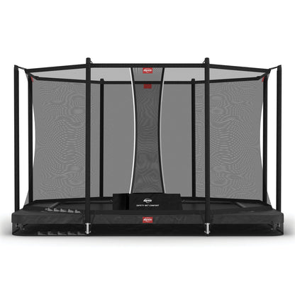 BERG Ultim Favorit InGround 330 Grå Trampolin + Safety Net Comfort