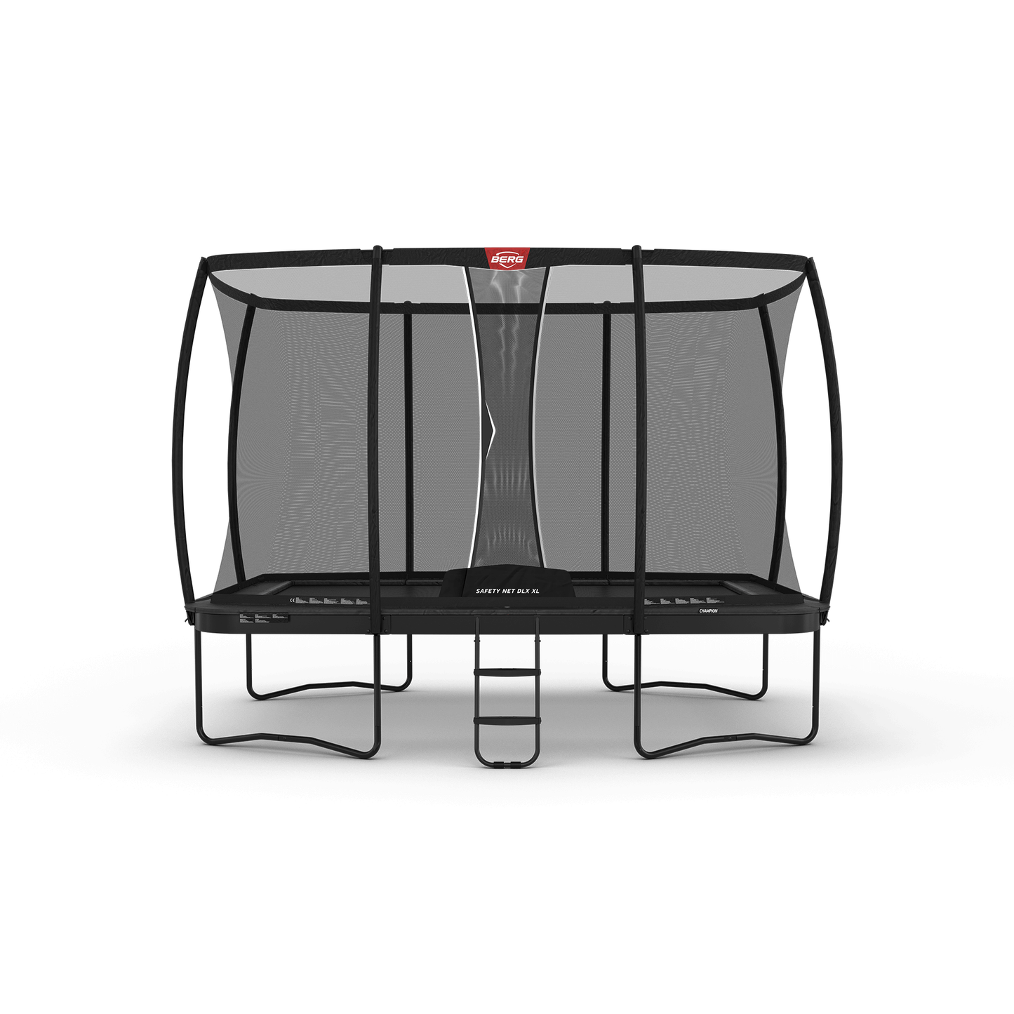 BERG Ultim Champion Regular 410 Grå Trampolin + Safety Net DLX XL